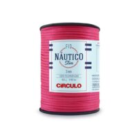 Bobine de fil Náutico Circulo 3 mm coloris Rose 6185 pour crochet, sacs et décoration.