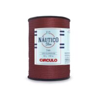 Bobine de fil Náutico Circulo 3 mm coloris Bordeaux 3456 de Circulo pour crochet, macramé et sacs.