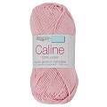 Fil Caline 100% coton rose tendre 110 pour crochet, tricot, amigurumi et layette