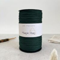Bobine de fil Magic Bag vert bouteille pour sac au crochet