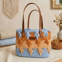 Kit crochet Sac MAMBO naturel – sac au crochet avec tutoriel vidéo – Lou Passion