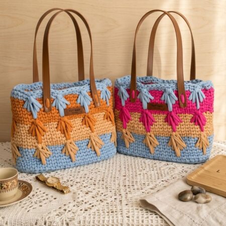 Kit crochet Sac MAMBO en deux coloris – tutoriel vidéo pas à pas Lou Passion