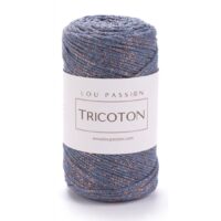 Pelote Tricoton Lurex Ardoise Cuivre 131 Lou Passion