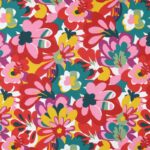 Tissu cretonne coton FALBALA Rouge 160 cm