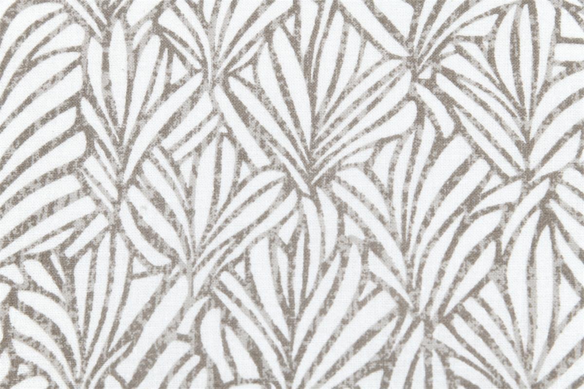Tissu cretonne coton feuillage naturel beige STOF