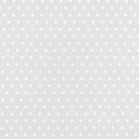 Tissu cretonne coton Beige à pois blancs – 160 cm – Vendu au 50 cm