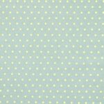 Tissu cretonne coton sauge à pois anis 160 cm