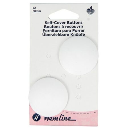 Lot de 2 boutons à recouvrir – 38 mm