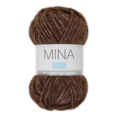 Mina – Fil à tricoter duveteux, 50 g, 10 coloris