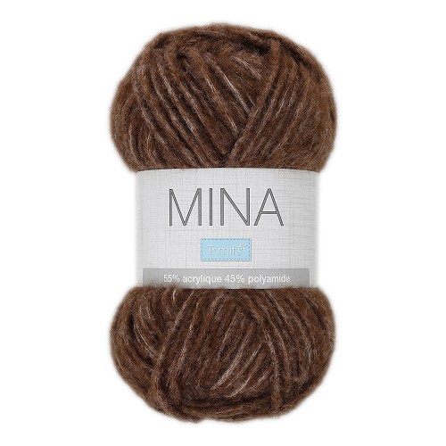 Mina – Fil à tricoter duveteux, 50 g, 10 coloris