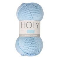 Pelote de fil Holy Trimits avec lurex, coloris bleu clair 140.