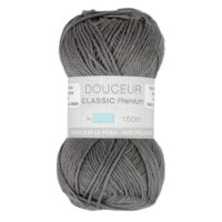 Pelote Douceur Classic Premium de Trimits, coloris aluminium 118.