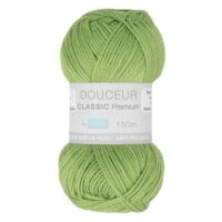 Pelote Douceur Classic Premium de Trimits, coloris vert pistache 0072.
