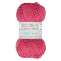 Pelote Douceur Classic Premium de Trimits, coloris rose framboise 0093.