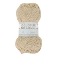 Pelote de laine Douceur Classic Premium Trimits, coloris sable 1523.