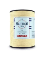 Bobine de fil Náutico Circulo 3 mm coloris Porcelaine 7684 pour crochet, sacs et décoration.