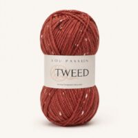 Pelote Tweed 08 terracotta moucheté Lou Passion