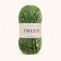 Pelote Tweed 09 vert olive moucheté Lou Passion