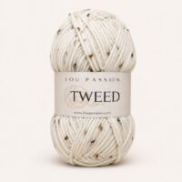 Pelote Tweed 01 écru moucheté Lou Passion