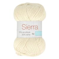 Pelote de laine Sierra by Trimits écru 211 – 50 g, 90 m, pour tricot et crochet