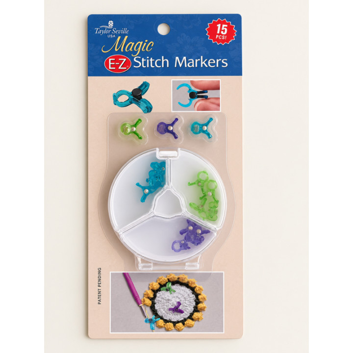 Boîte de 15 marqueurs de mailles à clip Magic EZ – Taylor Seville