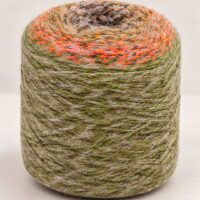 Pelote Nuvélia 17 Jardin d'Automne, dégradé vert olive, orange cuivré et beige