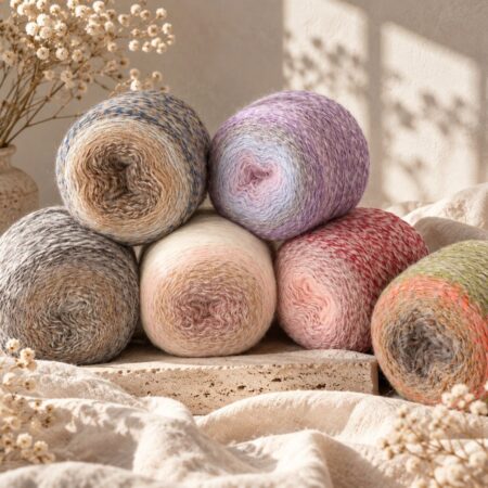 Pelotes de laine Nuvélia Lou Passion en coton, mohair et laine pour crochet et tricot