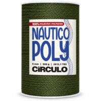 Fil Náutico Poly Círculo 5 mm vert forêt 5368 – cordon polyester pour sac au crochet