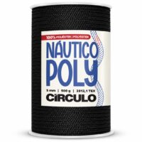 Fil Náutico Poly Círculo 5 mm noir 8990 – cordon polyester pour sac au crochet